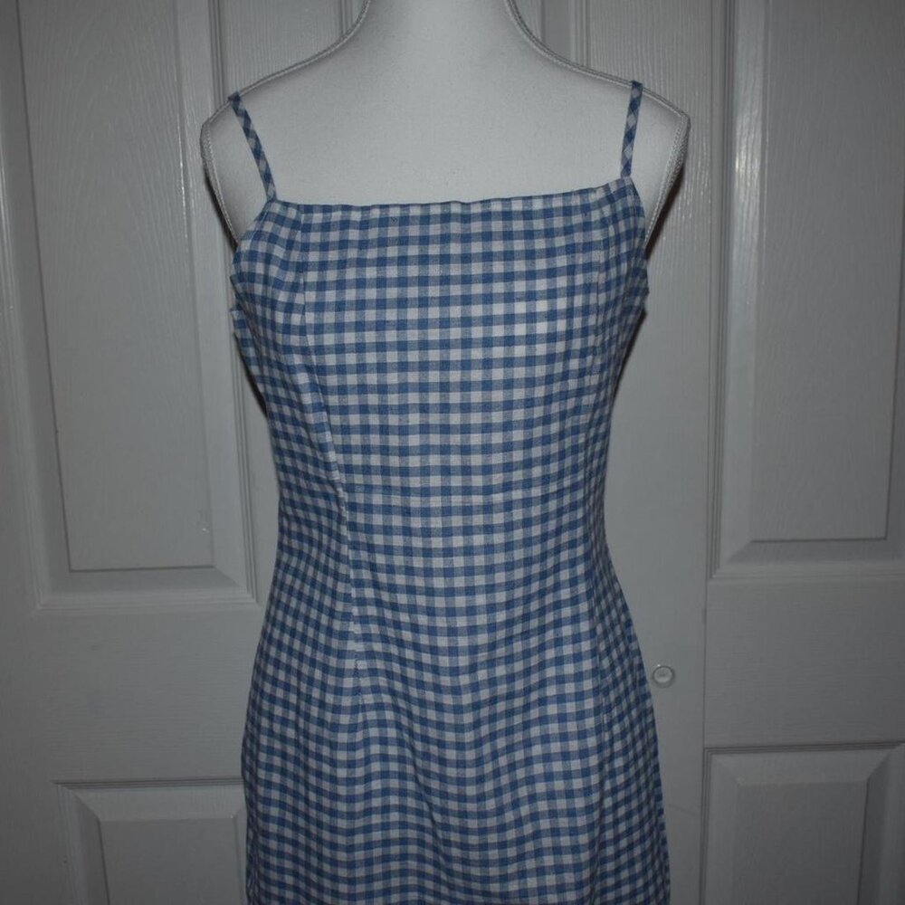Women's Blue and White Dress